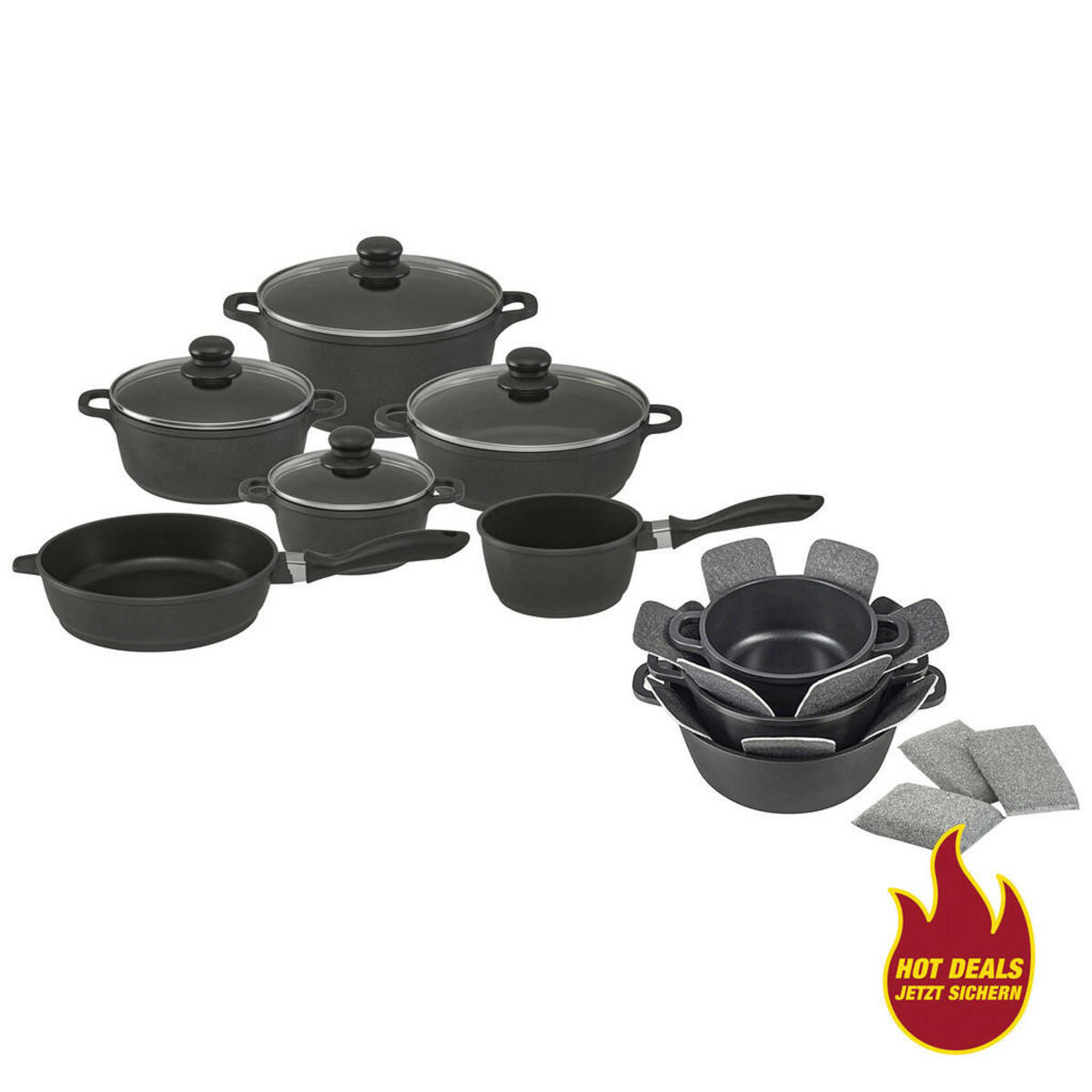 Bild 1 von Topfset 15-teilig Aluguss