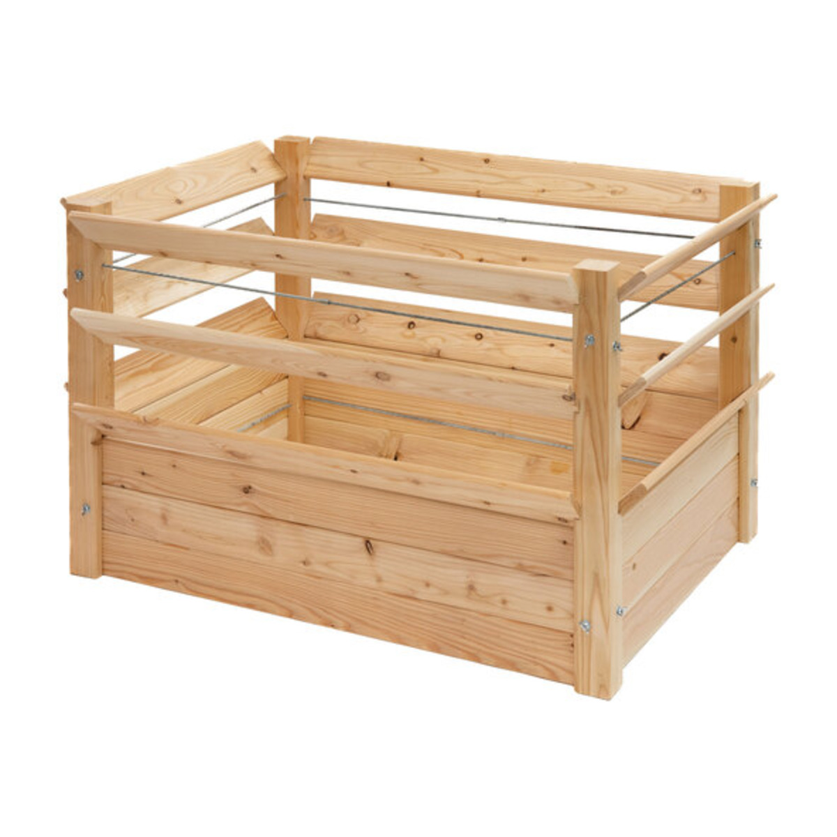 Bild 1 von Lärchenholz-Hochbeet Premium XXL Natur, 125 x 91 x 73 cm