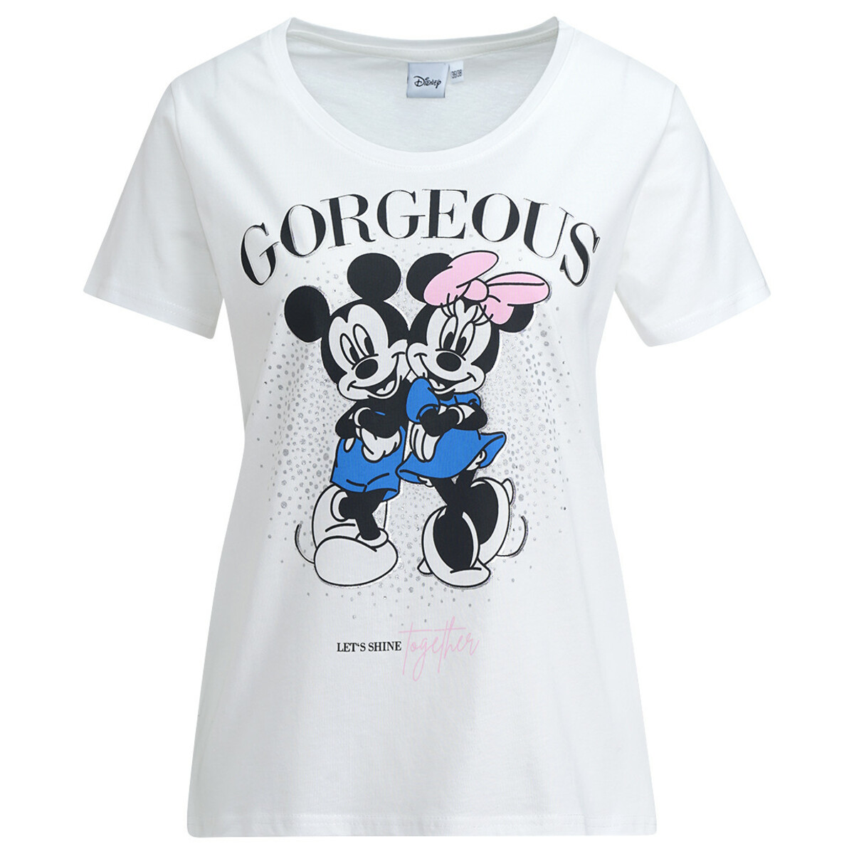 Bild 1 von Minnie Maus T-Shirt mit Glitzer WEISS