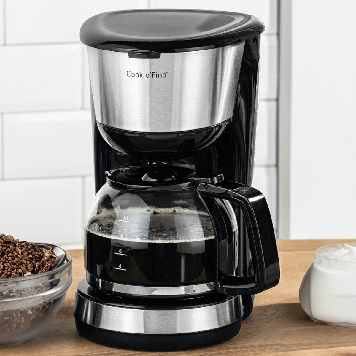 Bild 1 von COOK O´ FINO Edelstahl- Küchenserie "Eco" Kaffeemaschine