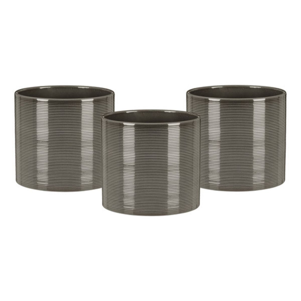 Bild 1 von Keramik-Blumentopf 3er Set Ø 16 cm, Glass Grey