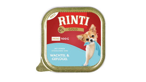 RINTI Hundenassfutter Gold Mini Wachtel & Geflügel