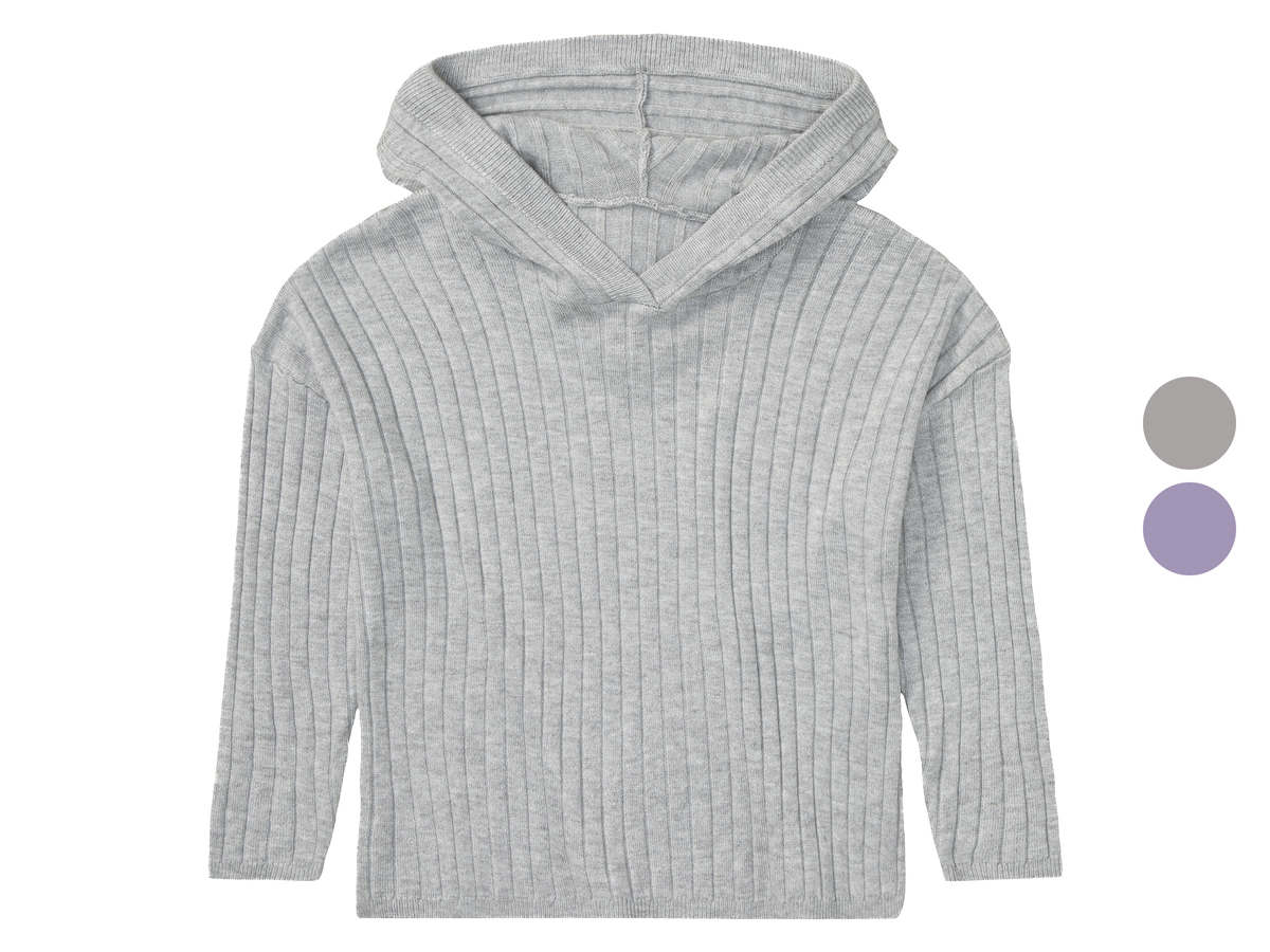 Bild 1 von lupilu® Kleinkinder Mädchen Gerippter Pullover mit Kapuze