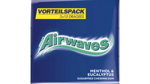 AIRWAVES® Menthol & Eucalyptus 3Pack à 10 Dragees