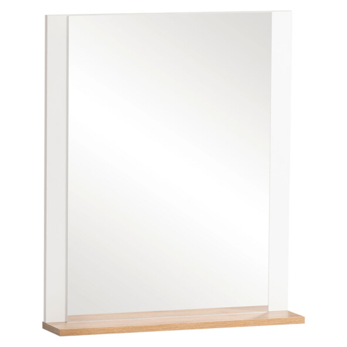 Bild 1 von Jelda Spiegelelement 600, mattweiß/Eiche Landhaus