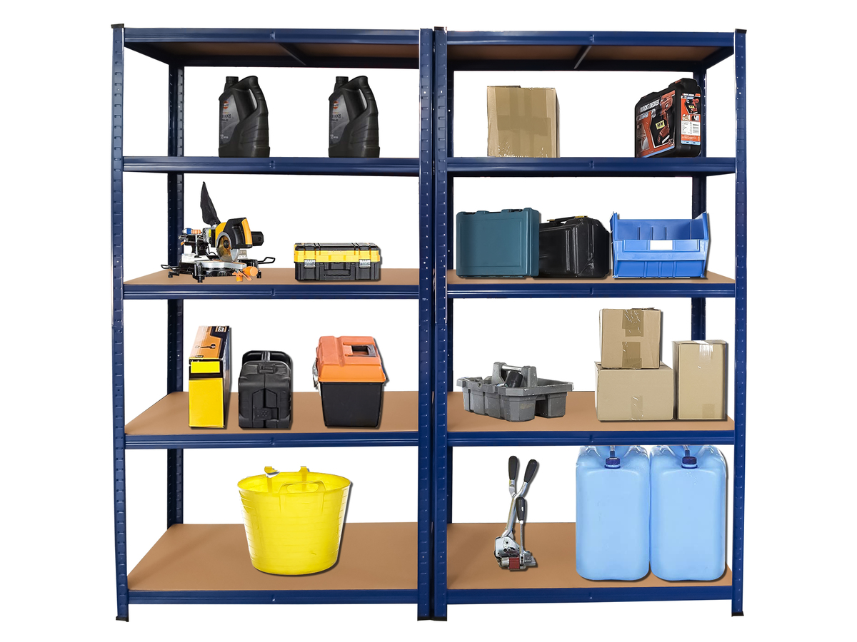 Bild 1 von Kraft Werkzeuge Schwerlastregal, blau, 175 kg pro Boden, 2er Set