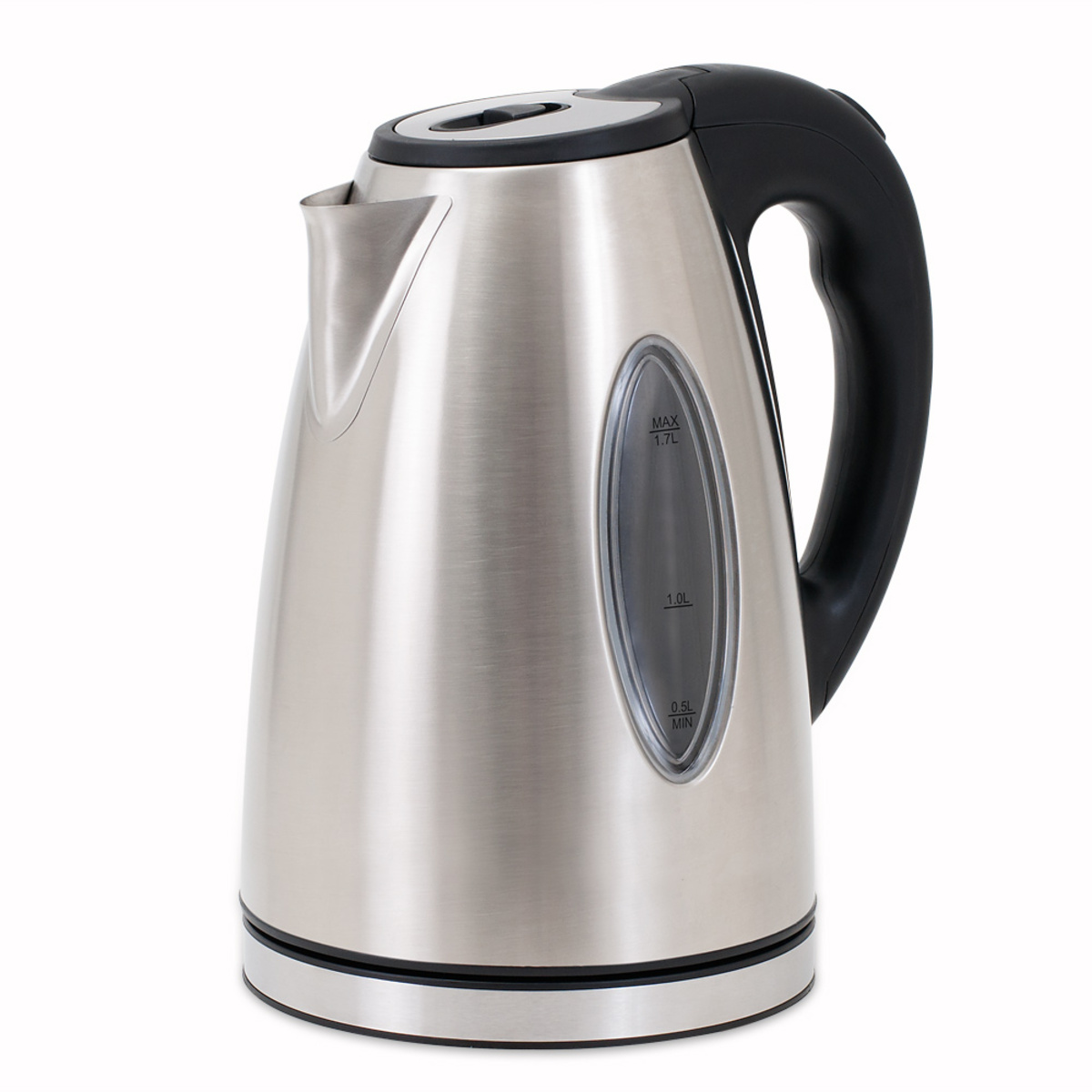 Bild 3 von monzana® Wasserkocher Silber/Schwarz Edelstahl 1,7L