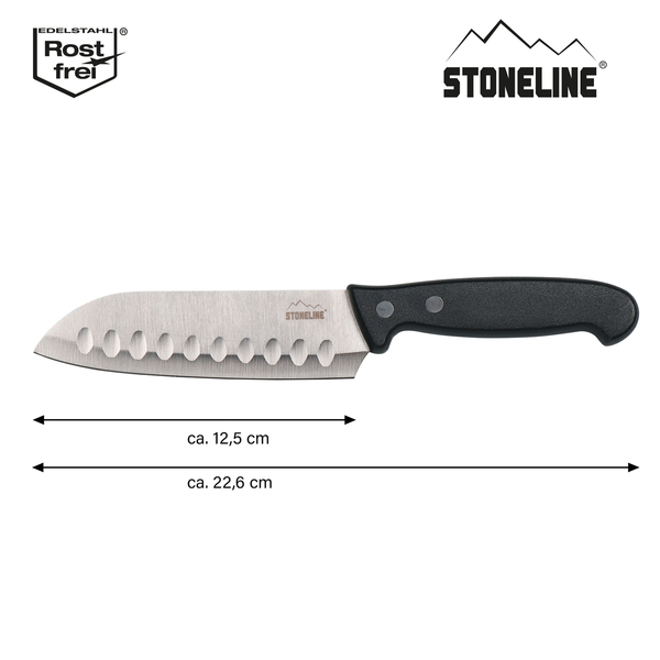 Bild 4 von STONELINE® 22,6 cm Santokumesser, mit Klingenschutz