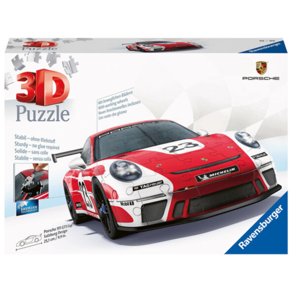 Bild 1 von 3D-Puzzle, Porsche 911 GT3 Cup, Salzburg-Design
