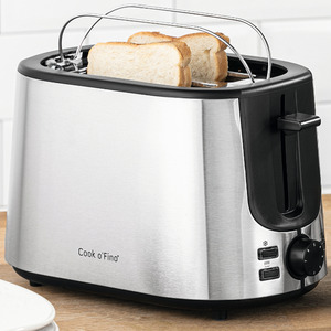 COOK O´ FINO Edelstahl- Küchenserie "Eco" Toaster