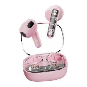 Transparenter In-Ear Kopfhörer T-150, pink