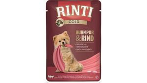 RINTI Hundenassfutter Gold Huhn Pur & Rind