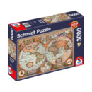 Bild 1 von Puzzle Antike Weltkarte, 3.000 Teile