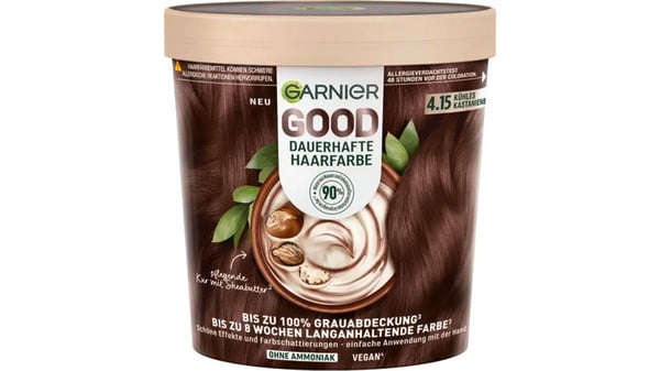 Bild 1 von Garnier Good Dauerhafte Haarfarbe 4.15 Kühles Kastanienbraun