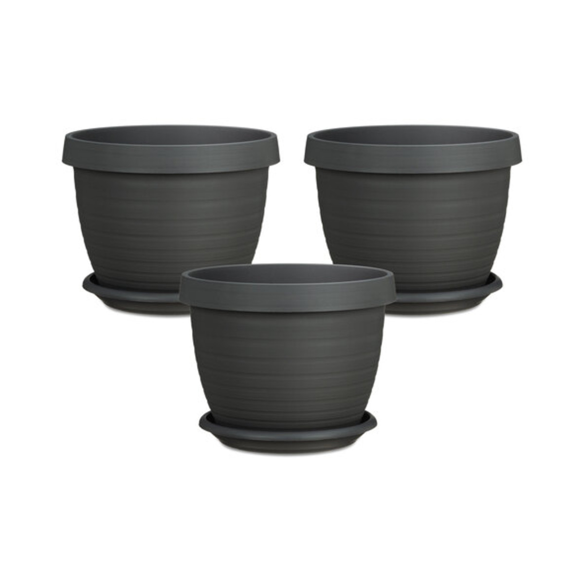 Bild 1 von Pflanzgefäß Country Star 40, inkl. Untersetzer, 3er Set