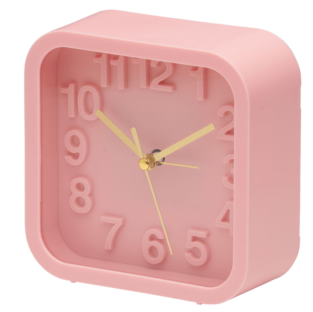 Bild 4 von AMARE Schlafzimmer Wecker skandinavisch Agenta 13 x 13 x 5 cm, Pastell Rosa