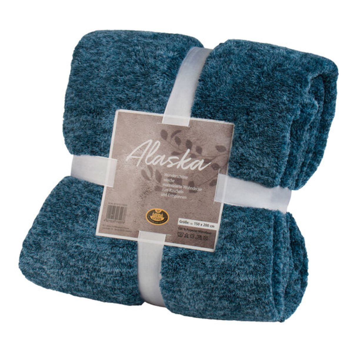 Bild 1 von Wohndecke Alaska, 150 x 200 cm, dunkelblau