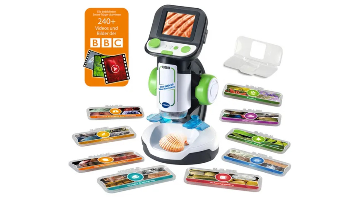 Bild 1 von VTech 616104 - School & Go - Interaktives Video-Mikroskop