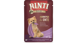 RINTI Hundenassfutter Gold Huhn Pur & Ente