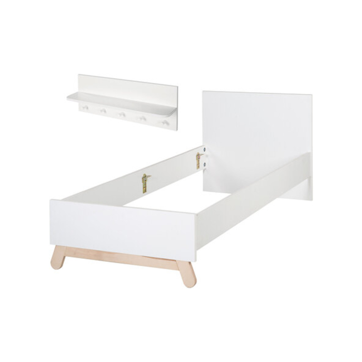 Bild 1 von Roba Jugendbett inkl. Wandregal, weiß