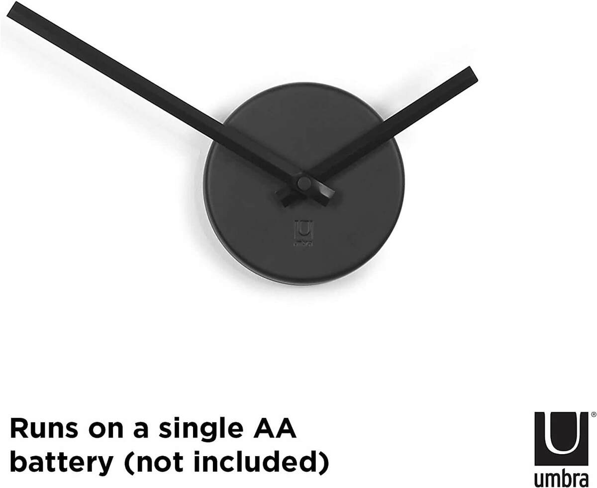 Bild 3 von Umbra BLINK DIY Quarz Wanduhr ohne Rahmen als Wanddekoration aus Metall mit Ziffern zum Aufkleben
