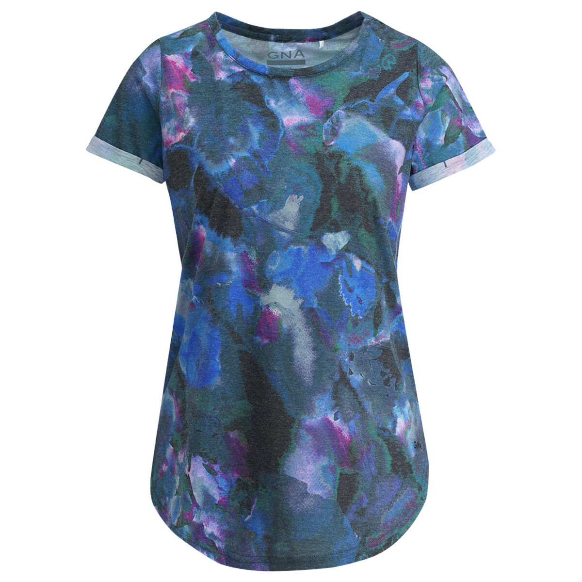 Bild 1 von Damen Yoga-T-Shirt mit Rundhals DUNKELGRÜN / BLAU / LILA
