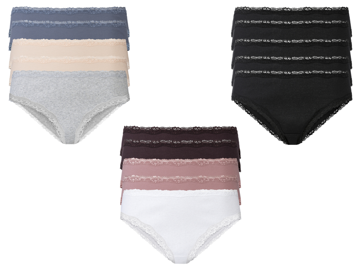 Bild 1 von esmara® Damen Slips, 5 Stück, mit eleganter Spitze