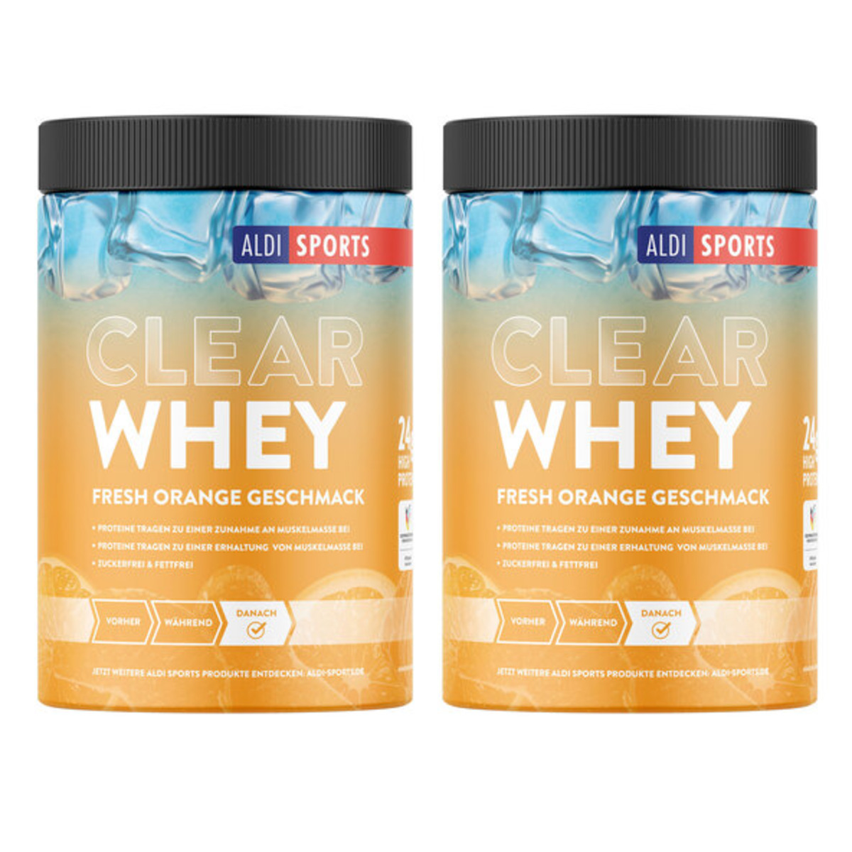 Bild 1 von Clear Whey Protein Orange (2 x 420 g = 840 g)