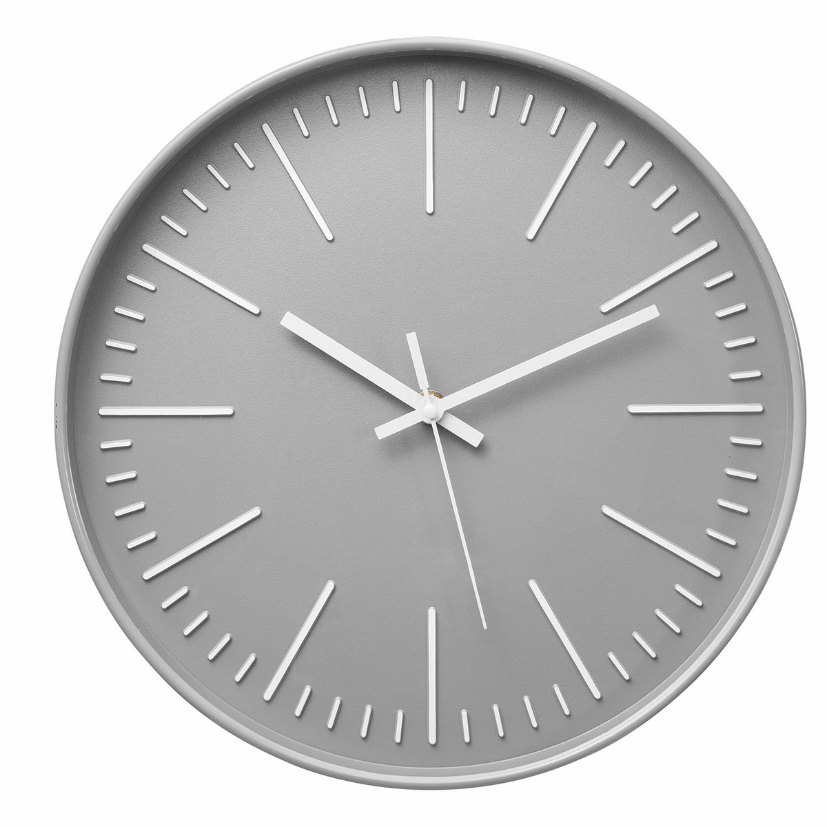 Bild 1 von AMARE Wanduhr skandinavisch Linnea 30,5 x 4,5 cm, Hellgrau