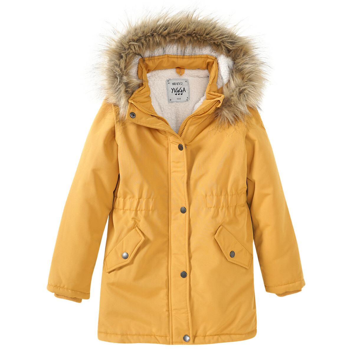 Bild 1 von Mädchen Parka in Trendfarbe GELB