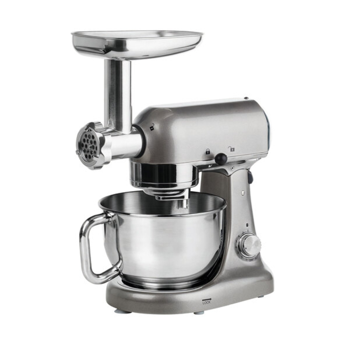 Bild 1 von Medion Premium-Küchenmaschine (Md16480), mittelgrau-metallic