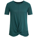 Bild 1 von Damen Yoga-T-Shirt mit Knotendetail PETROL