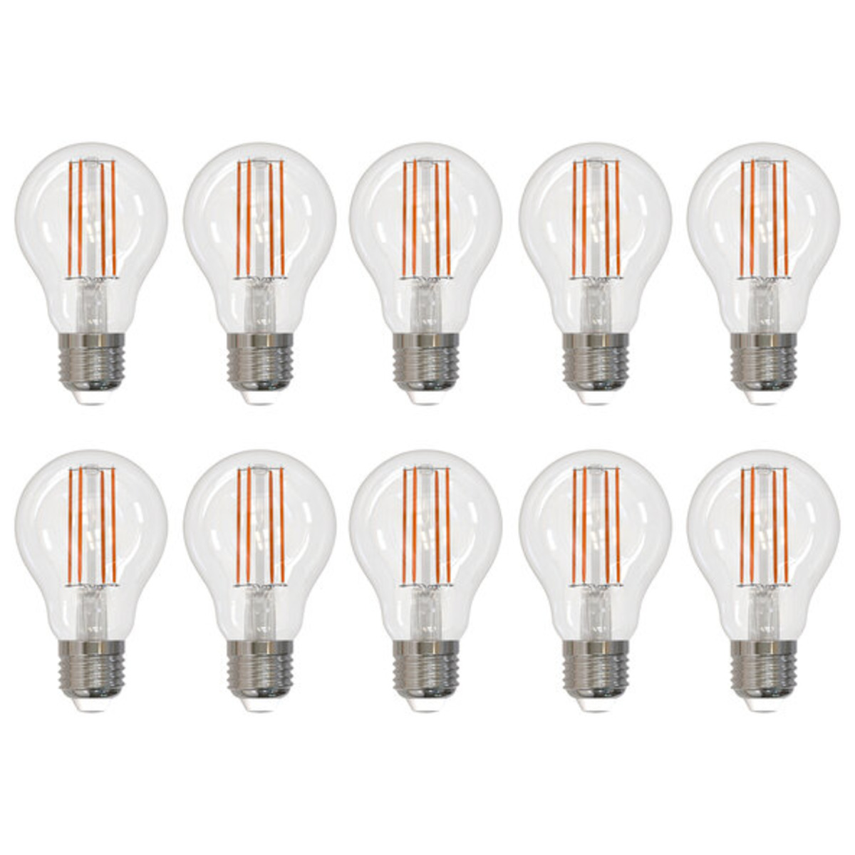 Bild 1 von LED Retro-Leuchtmittel Birne E27, 10er Set – Energieeffizienzklasse E