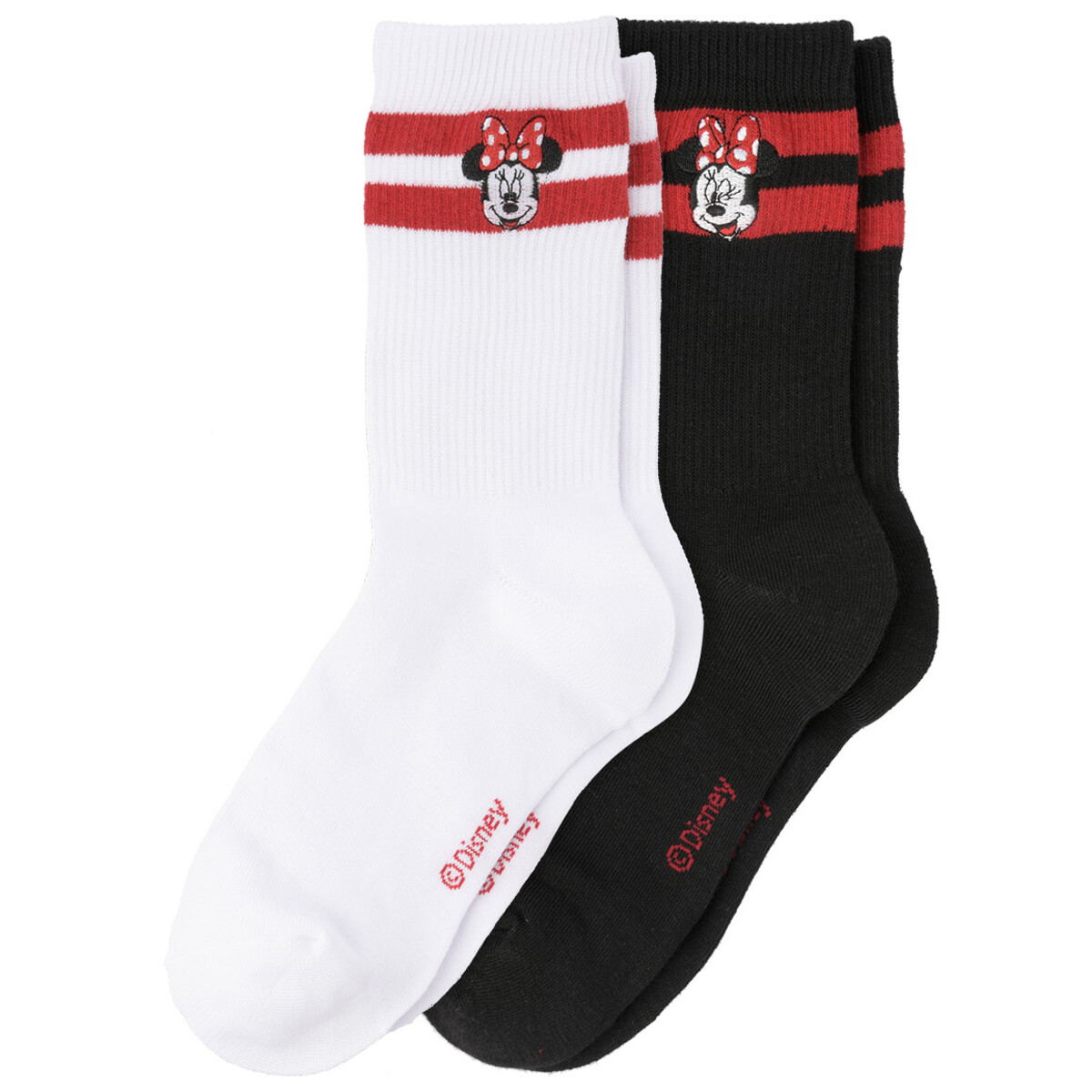 Bild 1 von 2 Paar Minnie Maus Socken im Set SCHWARZ / WEISS