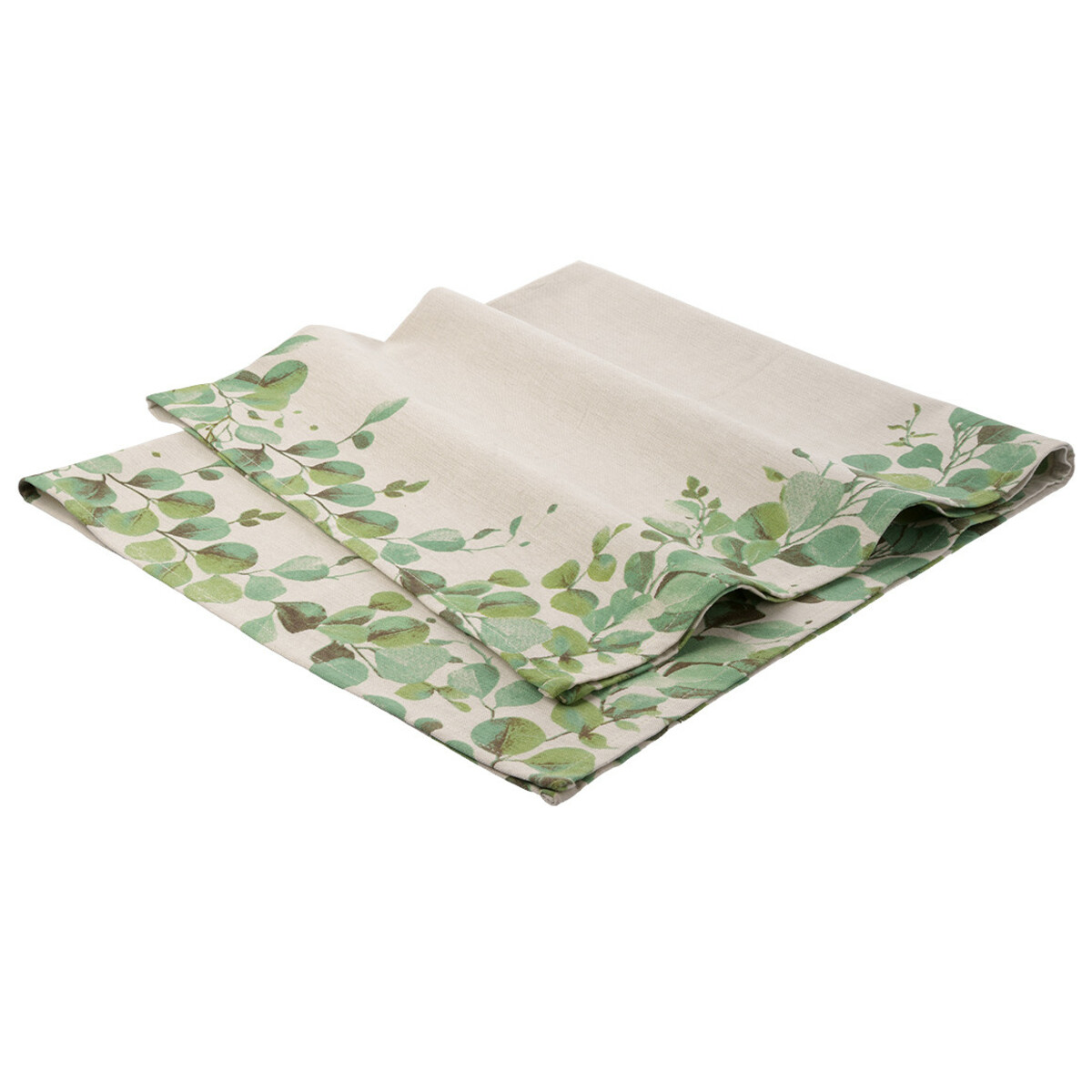 Bild 1 von Tischdecke mit Eukalyptus-Print BEIGE / GRÜN