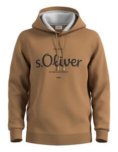 s.Oliver - Logo-Hoodie in Sweat-Qualität