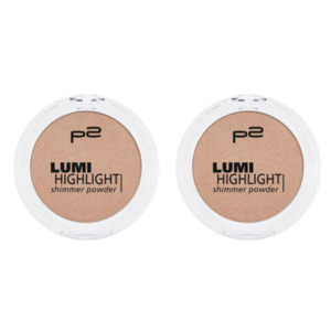 P2 Lumi Highlight Shimmer Powder, 020 gold, 2er Multipack