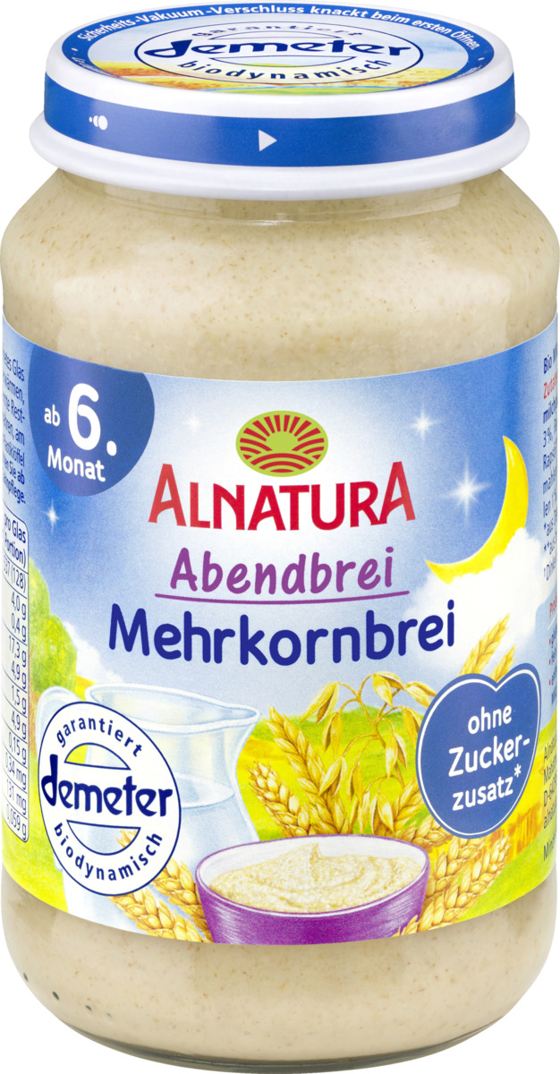 Bild 1 von Alnatura Bio Abendbrei Mehrkornbrei