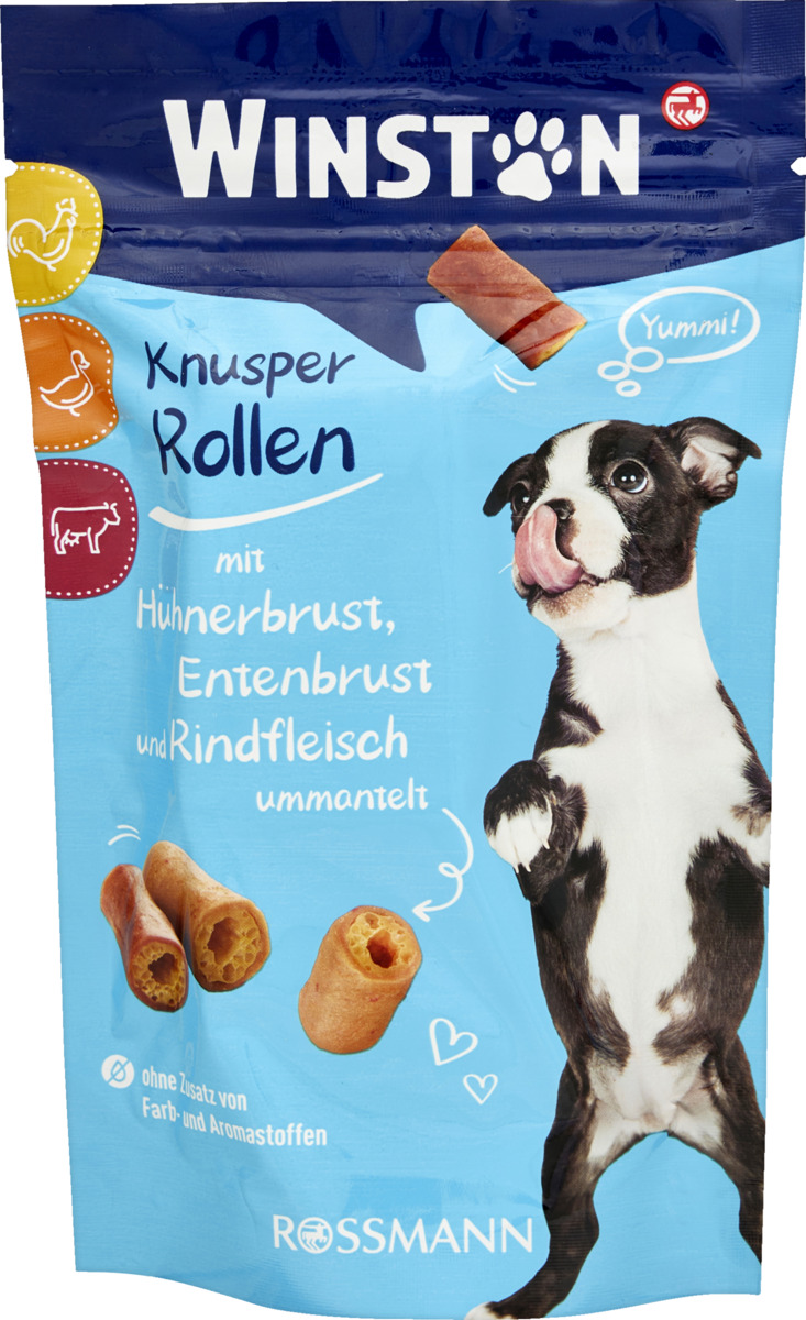 Bild 1 von Winston Knusper Rollen mit Hühnerbrust, Entenbrust und Rindfleisch