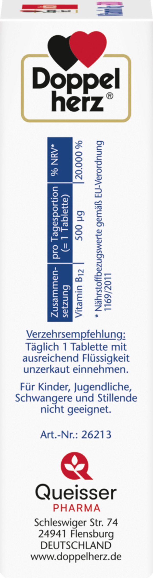 Bild 4 von Doppelherz Vitamin B12 500 Mini-Tabletten