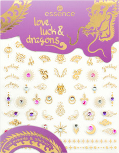 essence love, luck & dragons nail jewels & stickers 01 Mani-festing Love & Luck