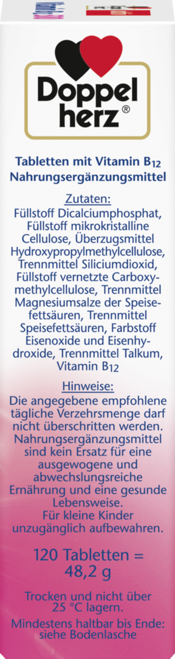 Bild 3 von Doppelherz Vitamin B12 500 Mini-Tabletten
