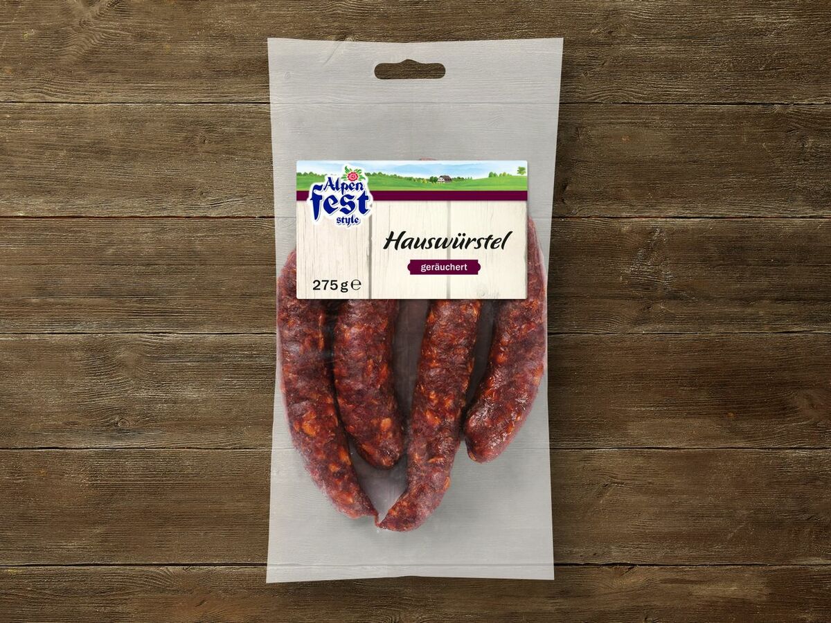Bild 1 von Alpenfest Hauswürstel, 
         275 g