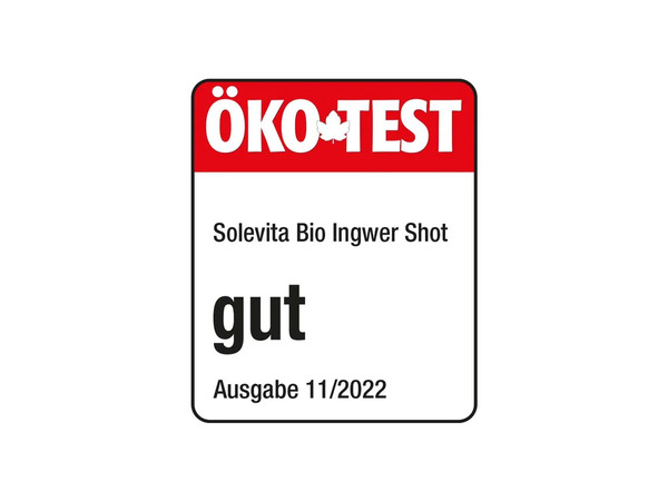 Bild 2 von Solevita Bio Ingwer-Shot, 
         500 ml