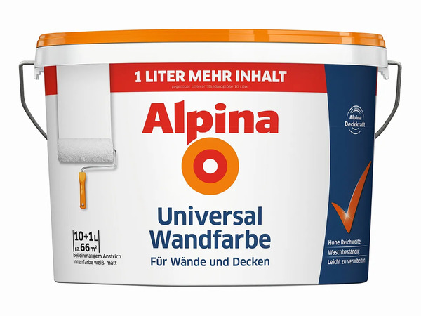 Bild 1 von ALPINA Universal-Wandfarbe, 
         10 l