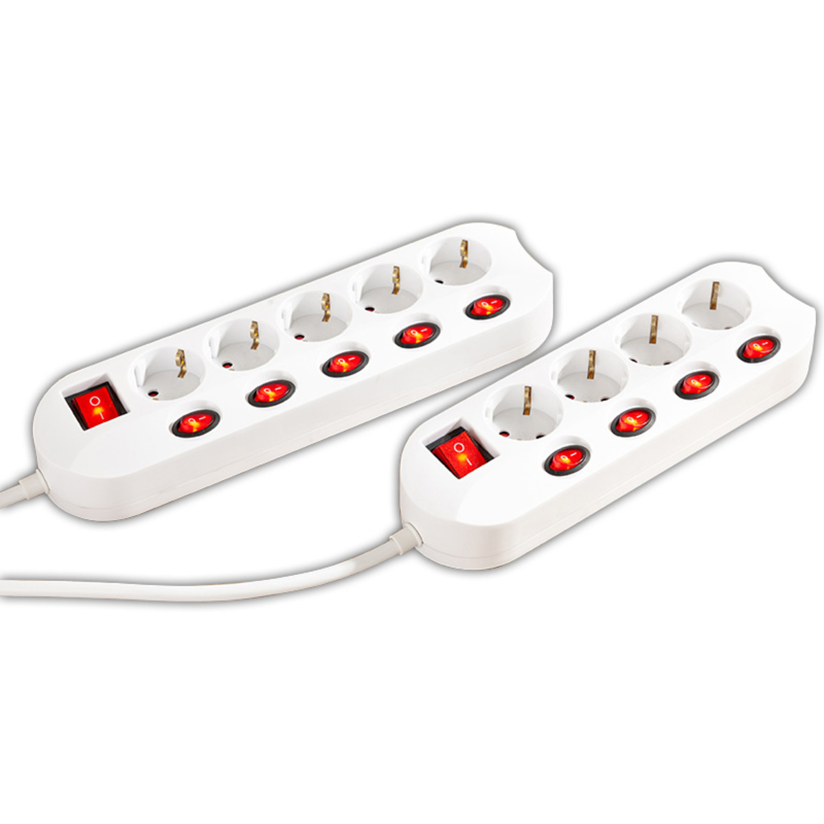 Bild 1 von Powertec Electric Einzeln schaltbare Steckdosenleiste