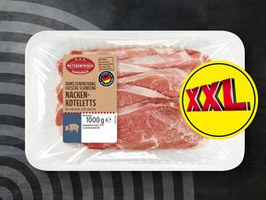 Metzgerfrisch Frische Schweine-Nackenkoteletts XXL, 
         1 kg
