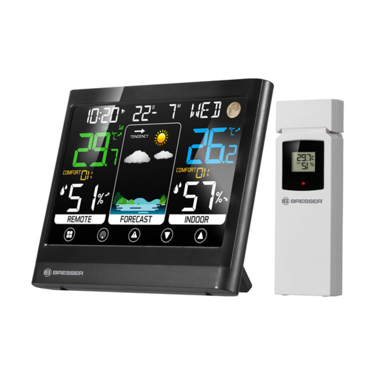 Bild 1 von Wetterstation MeteoTemp BF, mit Touch-Display