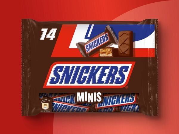 Bild 1 von Snickers/Twix/Mars/Bounty/Milky Way Minis, 
         275 g