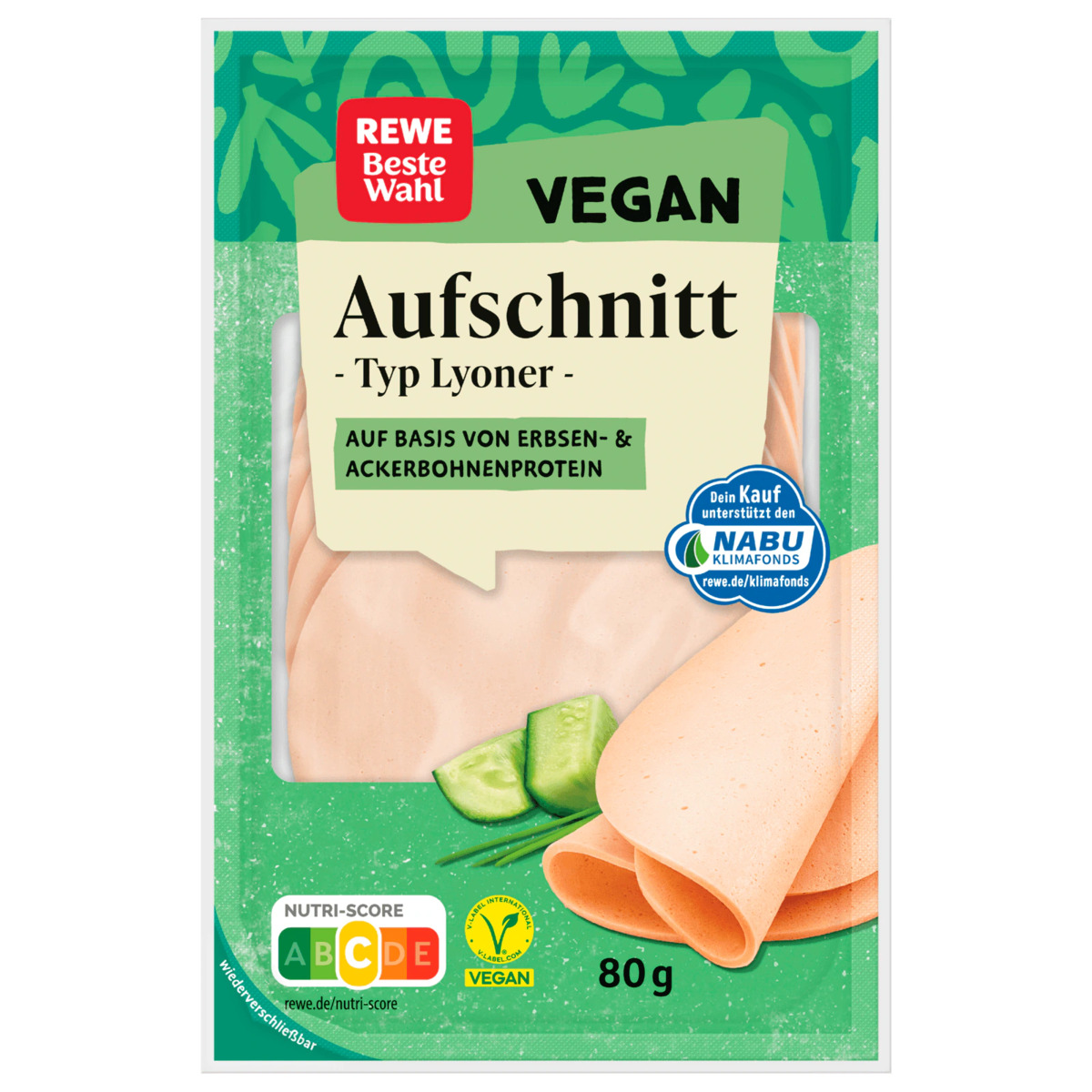 Bild 1 von Rewe Beste Wahl Vegane Lyoner 80g